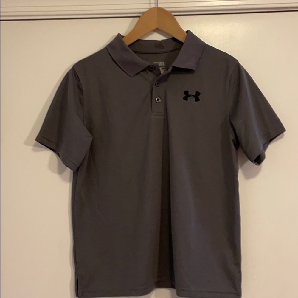 Under Armour Kids Gray Polo Shirt